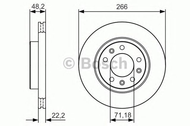 Гальмо дискове переднє 0986479C34 BOSCH