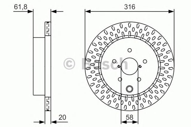 Дискові гальма 0986479V05 BOSCH