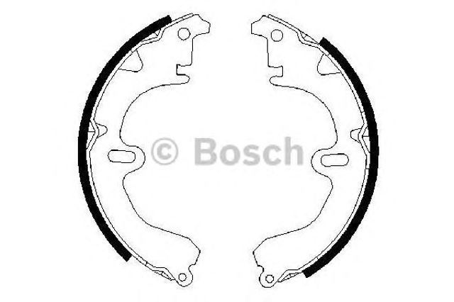 Колодки гальмівні задні, барабанні 0986487203 BOSCH