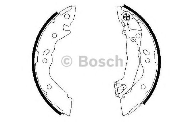 Колодки гальмівні задні, барабанні 0986487581 BOSCH