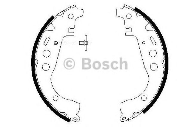 Колодки гальмівні задні, барабанні 0986487589 BOSCH