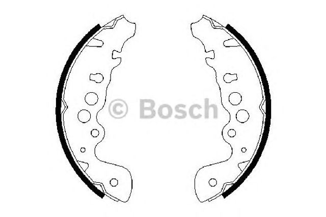 Колодки гальмівні задні, барабанні 0986487616 BOSCH