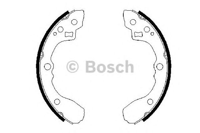 Колодки гальмові задні, барабанні 0986487687 BOSCH