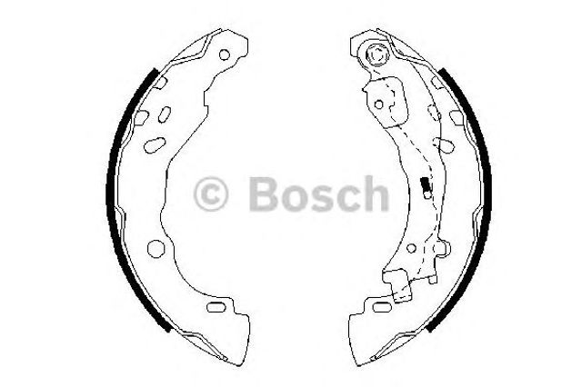 Гальма робочі задні ножні і гальмівні барабани 0986487690 BOSCH
