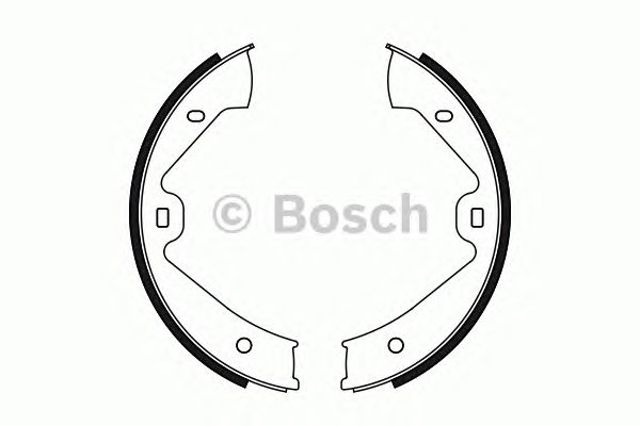 Колодки стоянкового гальма 0986487755 BOSCH