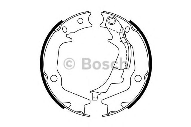Колодки ручника / стоянкового гальма 0986487769 BOSCH