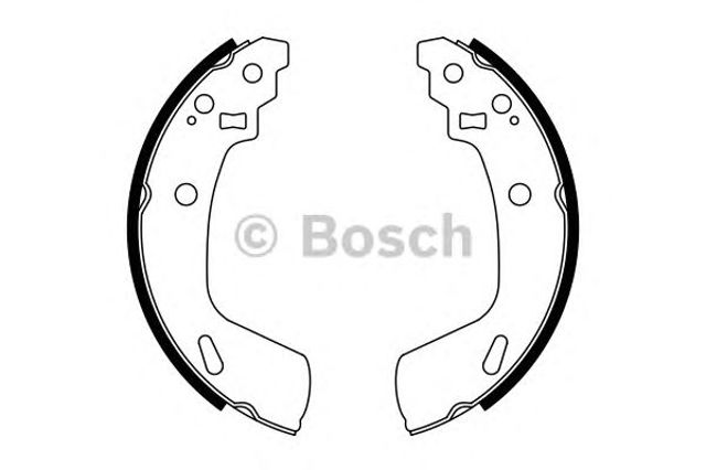 Гальма робочі задні ножні і гальмівні барабани 0986487775 BOSCH