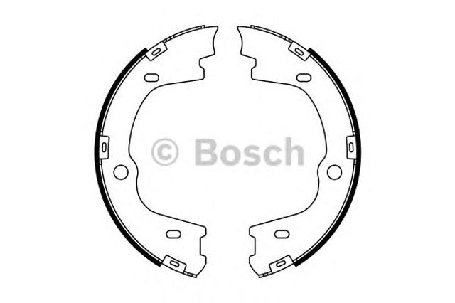 Гальмівні колодки гальма стоянки 0986487778 BOSCH