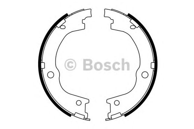 Колодки стоянкового гальма 0986487780 BOSCH