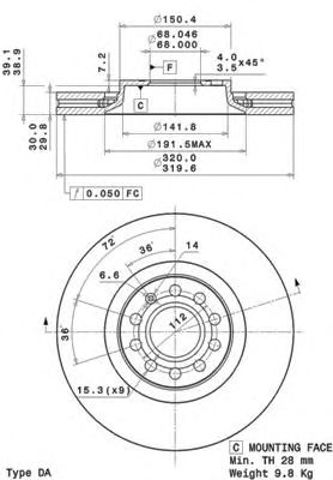 Ротор гальмівний 09A59811 BREMBO