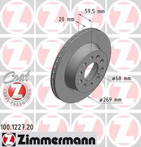 Дискові гальма 100122720 ZIMMERMANN