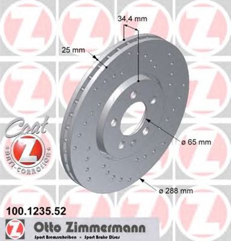 Ротор гальмівний 100123552 ZIMMERMANN