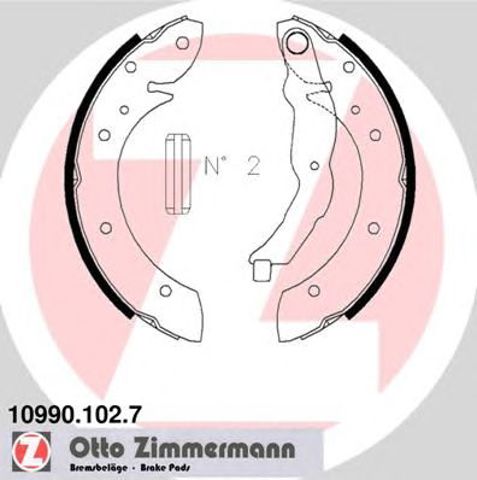 Гальма робочі задні ножні і гальмівні барабани 109901027 ZIMMERMANN
