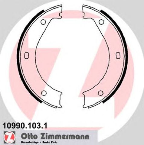 Гальмівні колодки стоянкового гальма 109901031 ZIMMERMANN