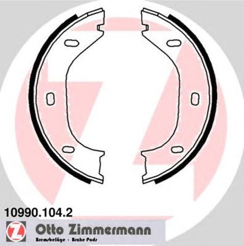 Колодки гальмові задні, барабанні 109901042 ZIMMERMANN