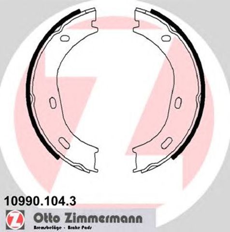 Гальмівні колодки стоянкового гальма 109901043 ZIMMERMANN