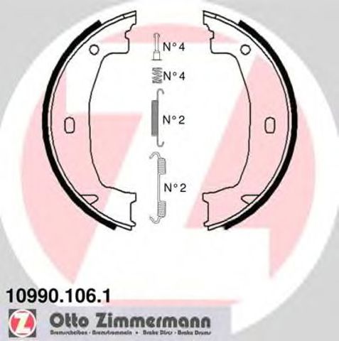 Гальмівні колодки стоянкового гальма 109901061 ZIMMERMANN