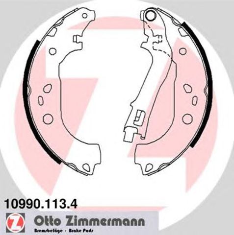 Колодки гальмівні задні, барабанні 109901134 ZIMMERMANN
