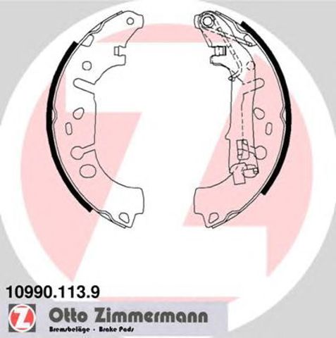 Колодки гальмові задні, барабанні 109901139 ZIMMERMANN
