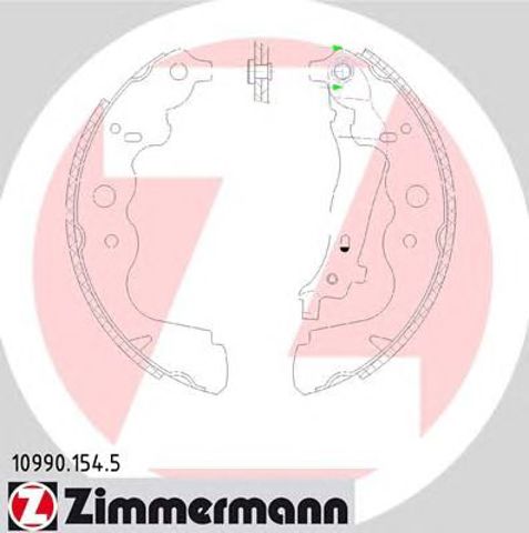 Гальма робочі задні ножні і гальмівні барабани 109901545 ZIMMERMANN