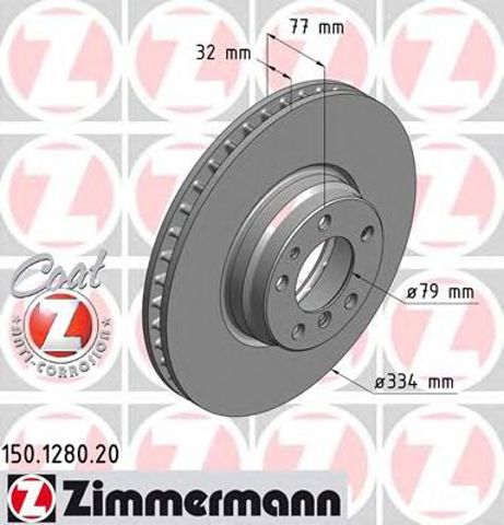 Ротор гальмівний 150128020 ZIMMERMANN