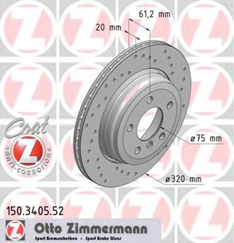 Дискові гальма 150340552 ZIMMERMANN