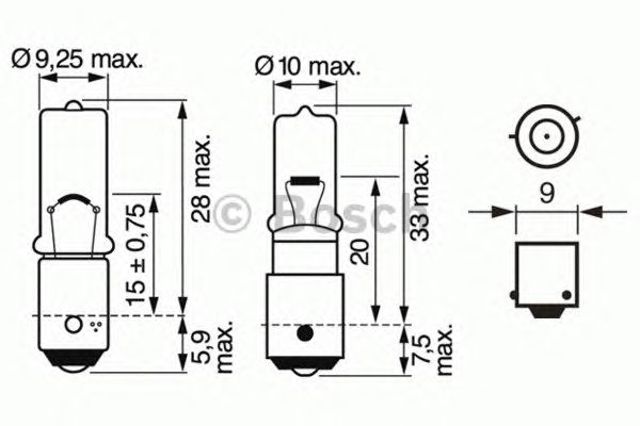 Лампочки 1987302232 BOSCH