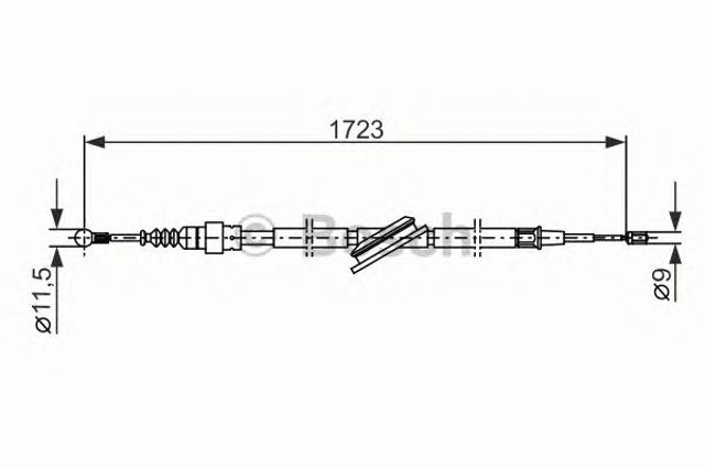 Гальмо стоянкове 1987477686 BOSCH