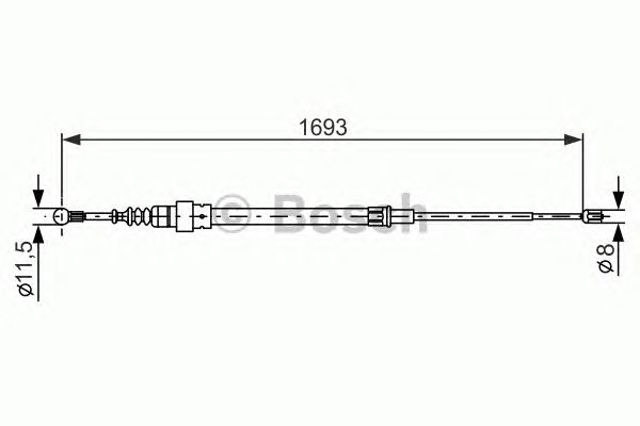Гальмо стоянкове 1987477817 BOSCH