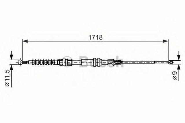 Гальмо стоянкове 1987482378 BOSCH