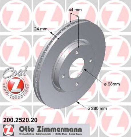 Ротор гальмівний 200252020 ZIMMERMANN