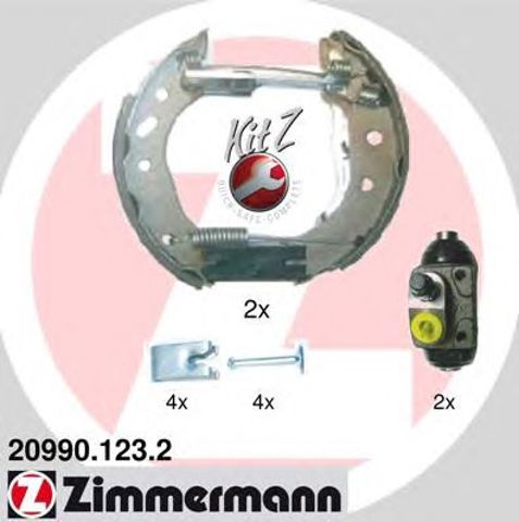 Колодки гальмівні задні, барабанні 209901232 ZIMMERMANN
