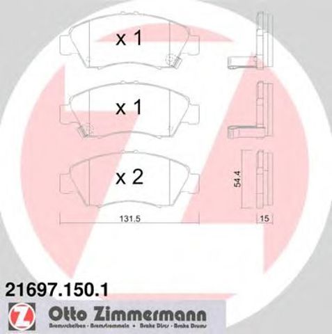 Дискові гальма 216971501 ZIMMERMANN
