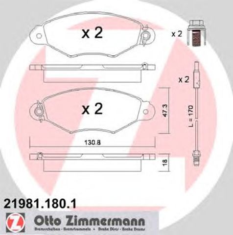 Дискові гальма 219811801 ZIMMERMANN