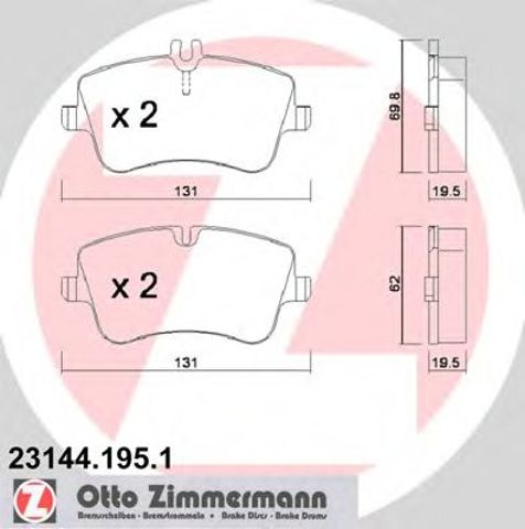 Дискові гальма 231441951 ZIMMERMANN