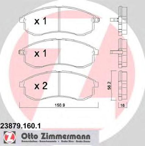 Дискові гальма 238791601 ZIMMERMANN