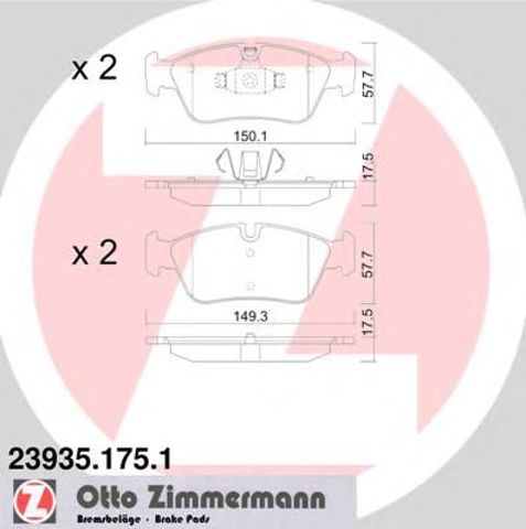 Тормозні колодки 239351751 ZIMMERMANN