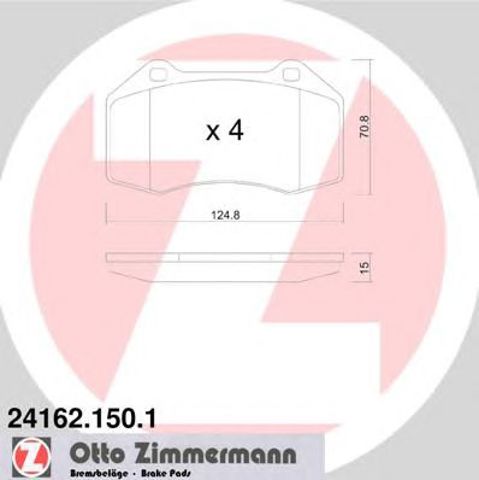 Дискові гальма 241621501 ZIMMERMANN