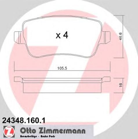 Задні колодки Fiat Croma 2