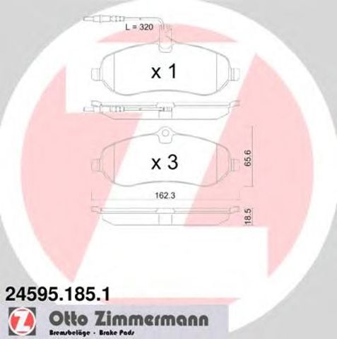 Тормозні колодки 245951851 ZIMMERMANN