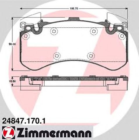 Тормозні колодки 248471701 ZIMMERMANN