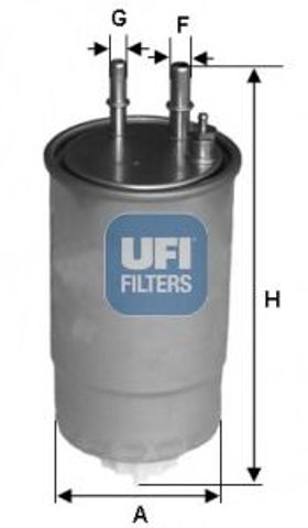 Фільтр палива 24ONE0B UFI