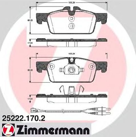 Дискові гальма 252221702 ZIMMERMANN