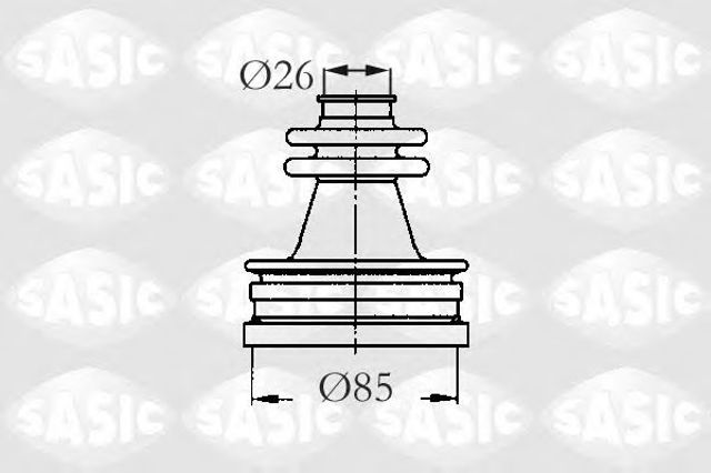 Пильник гранати внутрішній, передній півосі 2873723 SASIC