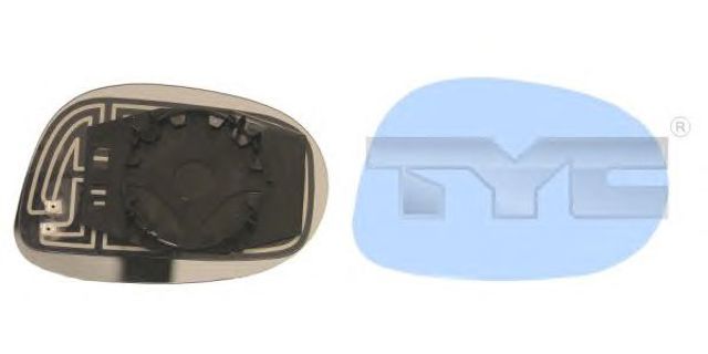 Дзеркальний елемент правий 30900991 TYC