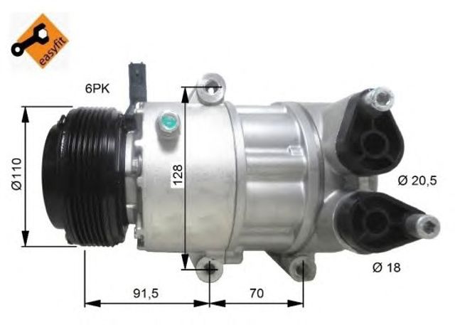Компресор кондиціонера 32812 NRF