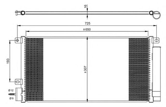 Конденсатор кондиціонера 350067 NRF