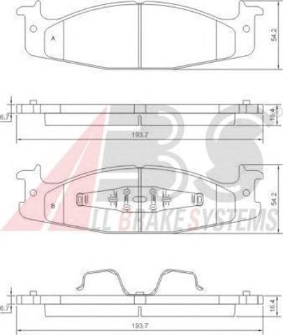 Колодки передні 38632 ABS