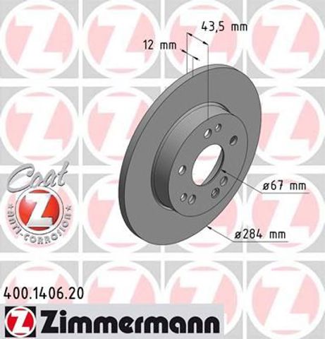 Гальмо дискове переднє 400140620 ZIMMERMANN