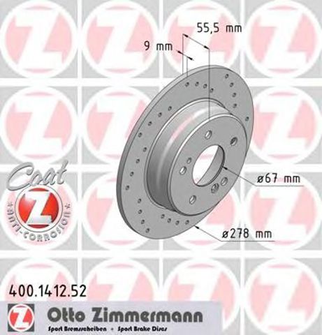 Дискові гальма 400141252 ZIMMERMANN